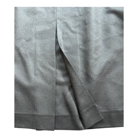 J. CREW 100% WOOL SAILOR SKIRT BLACK FRONT PLEAT SIDE BUTTONS SIZE 8 - Picture 5 of 8